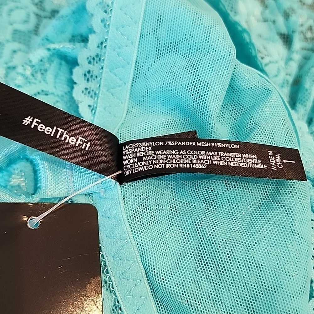 Torrid - Simply Lace Xo Front Babydoll in Blue Radiance - Picture 8 of 12